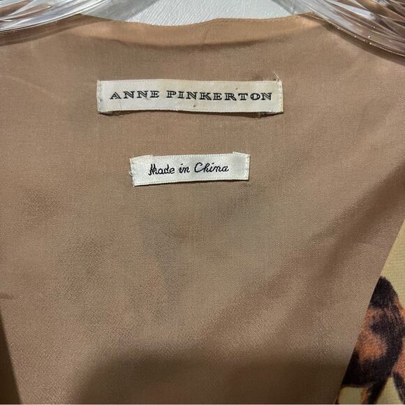 Anne Pinkerton Silk Animal Print Vest | Women’s Size Large - Picture 3 of 8